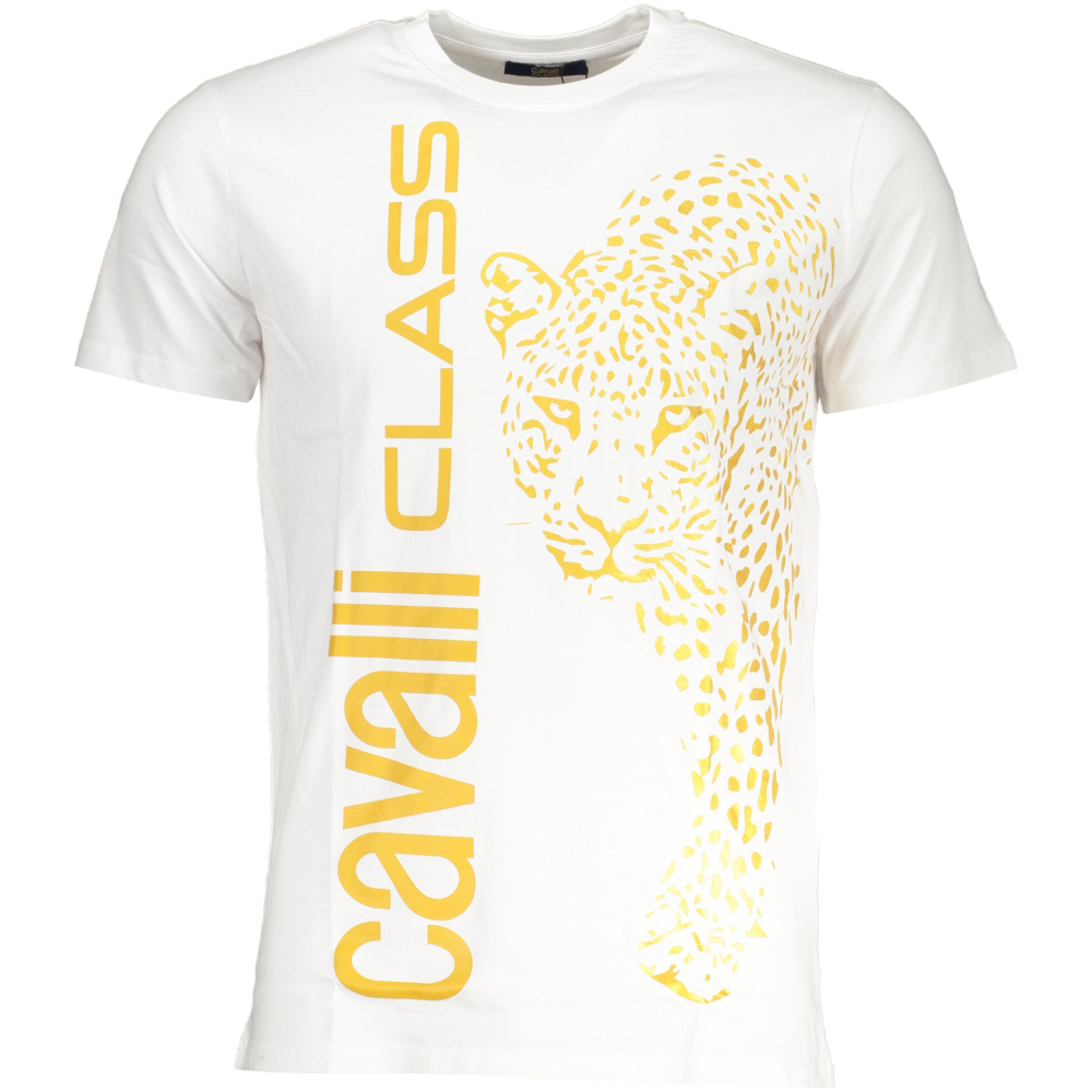 CAVALLI CLASS MEN'S WHITE T-SHIRT