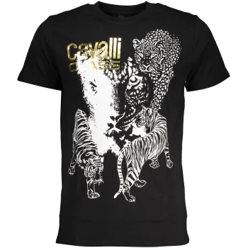 CAVALLI CLASS MEN'S BLACK T-SHIRT