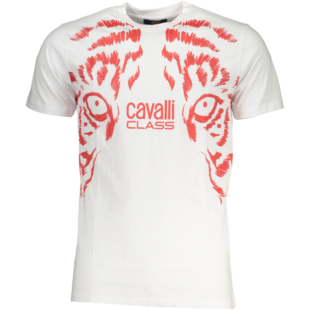 CAVALLI CLASS MEN'S WHITE T-SHIRT