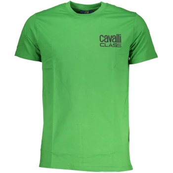 CAVALLI CLASS GREEN MEN'S T-SHIRT