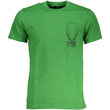 CAVALLI CLASS GREEN MEN'S T-SHIRT