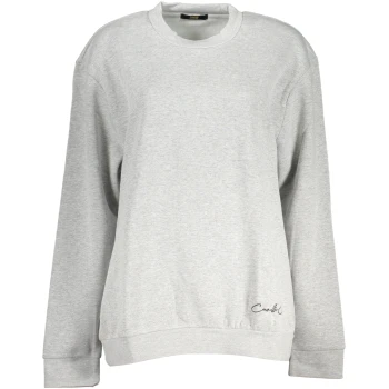 CAVALLI CLASS WOMEN'S GRAY SWEATSHIRT CAVALLI CLASS WOMEN'S GRAY SWEATSHIRT