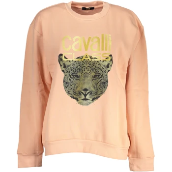 CAVALLI CLASS WOMEN'S PINK SWEATSHIRT CAVALLI CLASS WOMEN'S PINK SWEATSHIRT