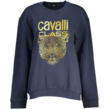 CAVALLI CLASS WOMEN'S NAVY BLUE SWEATSHIRT