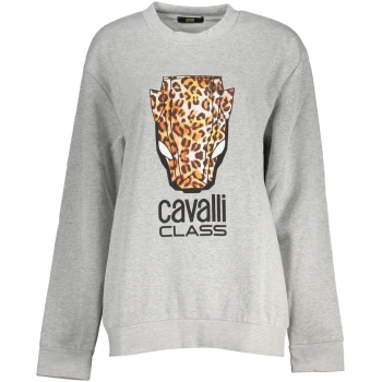 CAVALLI CLASS WOMEN'S GRAY SWEATSHIRT
