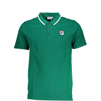FILA MEN'S GREEN SHORT SLEEVED POLO SHIRT