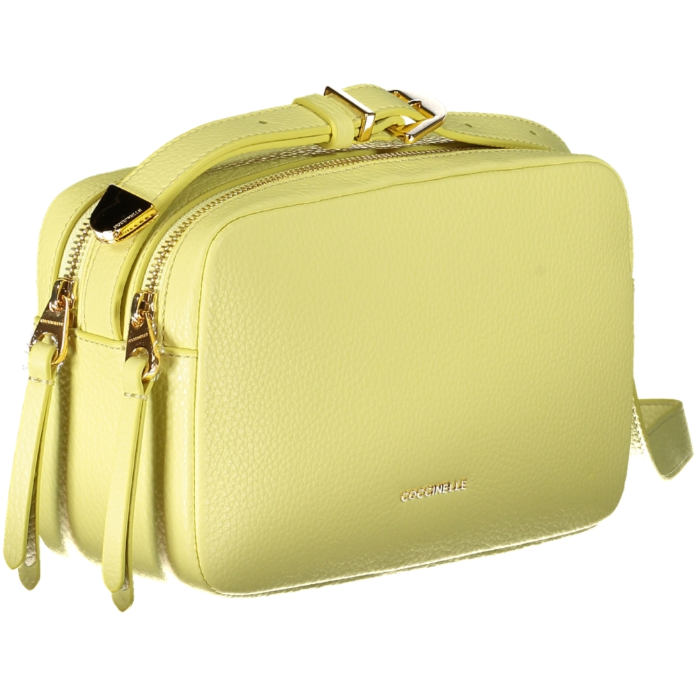 COCCINELLE Women's Yellow Leather Crossbody Bag