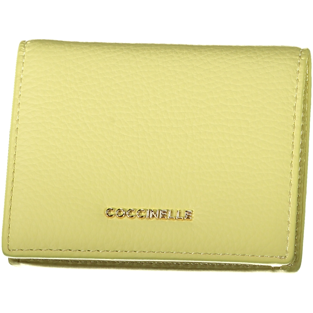 COCCINELLE Women's Yellow Leather Wallet