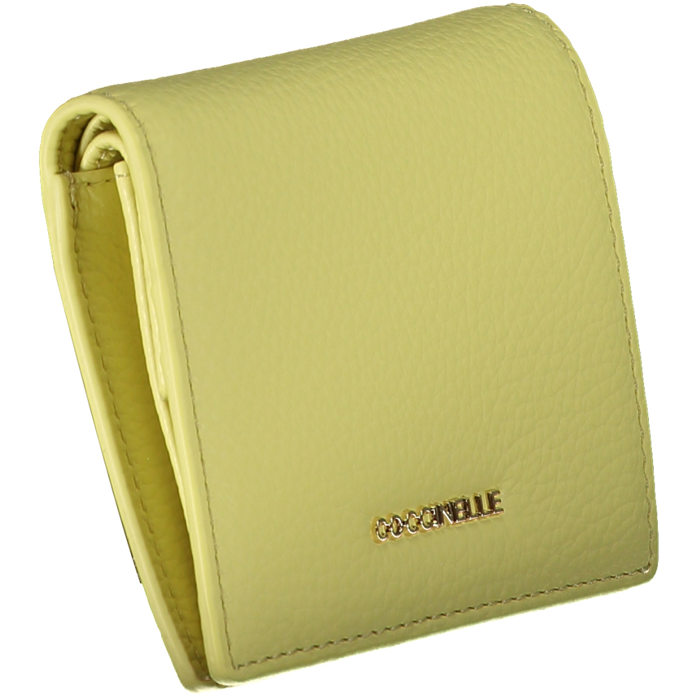 COCCINELLE Women's Yellow Leather Wallet