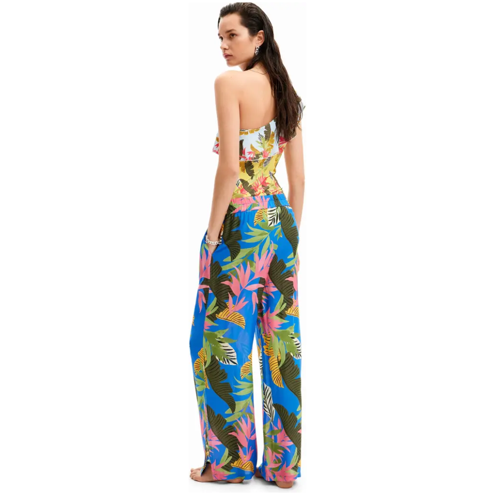 DESIGUAL Tropical Wide-leg Trousers