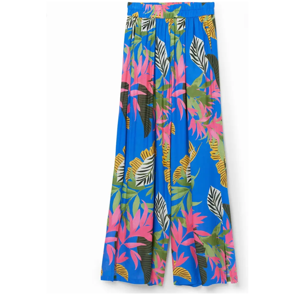 DESIGUAL Tropical Wide-leg Trousers