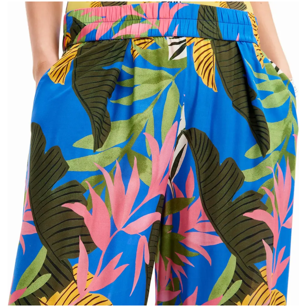 DESIGUAL Tropical Wide-leg Trousers