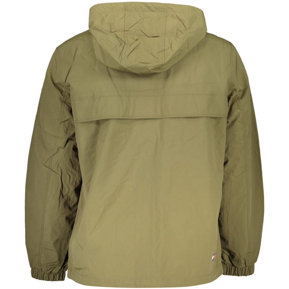 TOMMY HILFIGER MEN'S MILITARY GREEN SPORTS JACKET