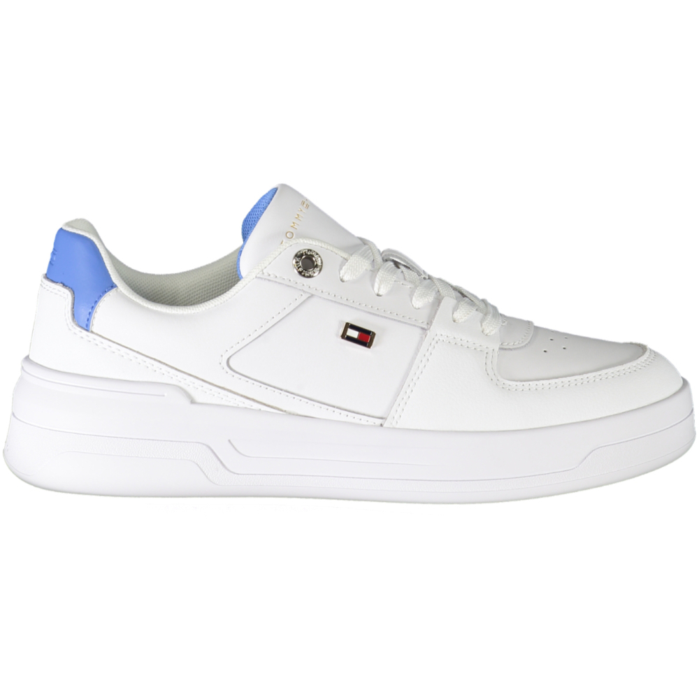 TOMMY HILFIGER White Women's Leather Trainers