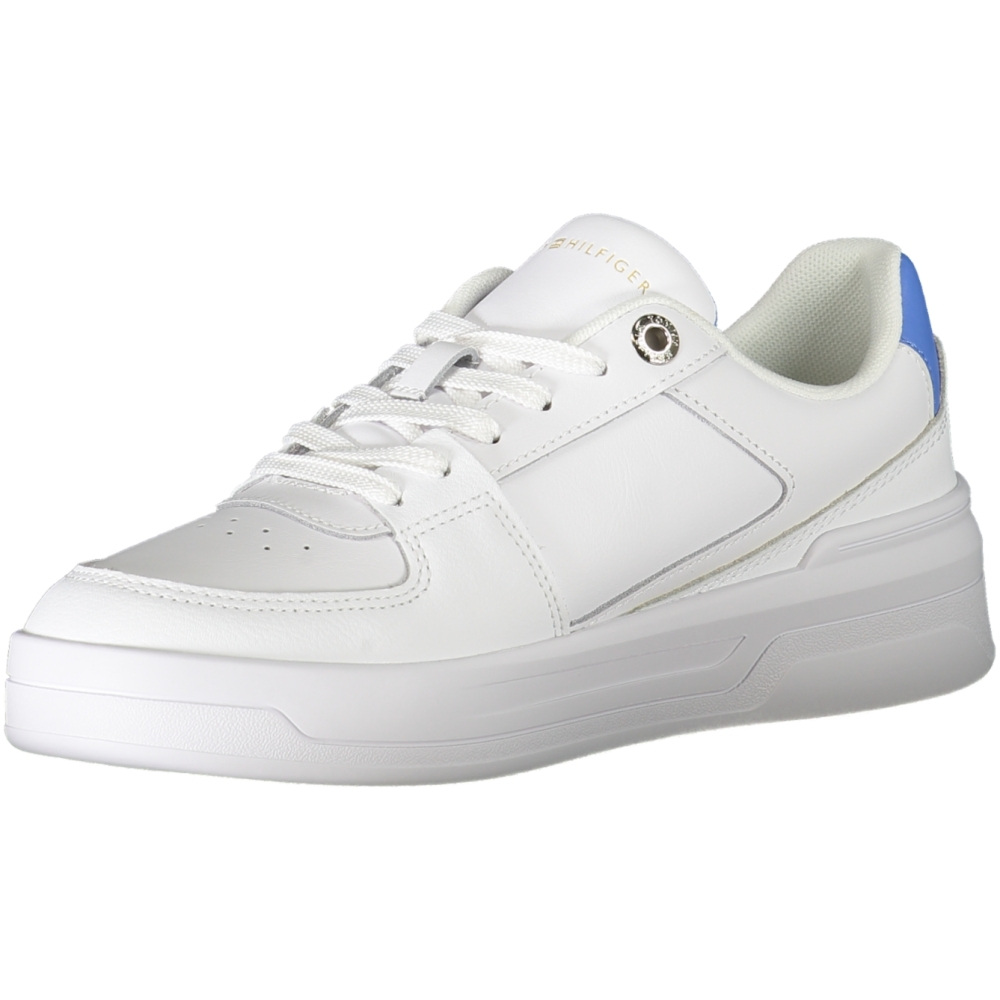 TOMMY HILFIGER White Women's Leather Trainers