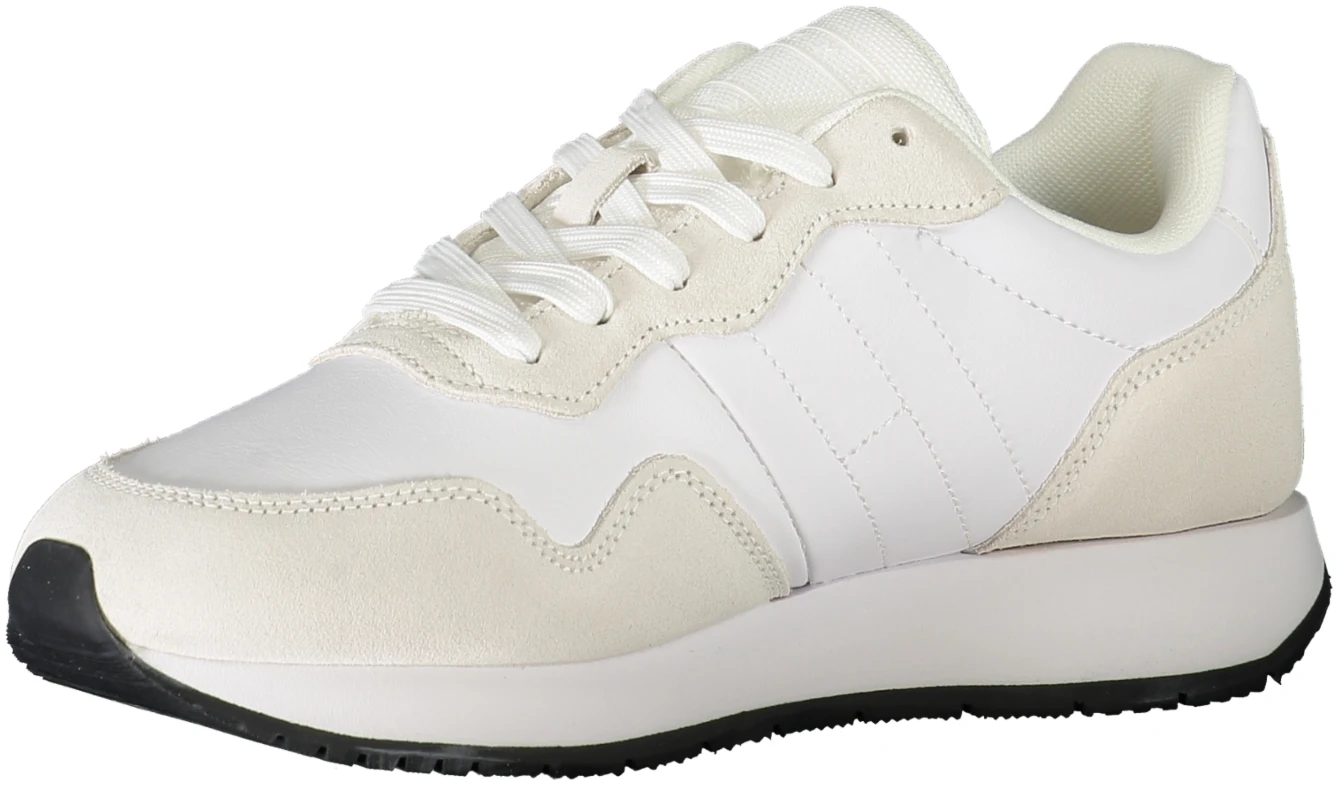TOMMY HILFIGER White Women's Leather Trainers TOMMY HILFIGER White Women's Leather Trainers