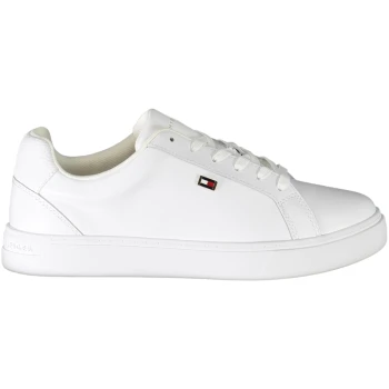 TOMMY HILFIGER White Women's Leather Trainers TOMMY HILFIGER White Women's Leather Trainers