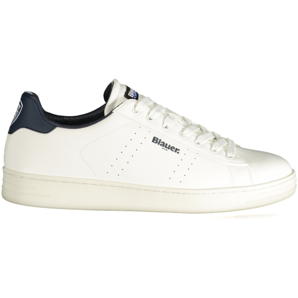 BLAUER WHITE MEN'S SNEAKERS