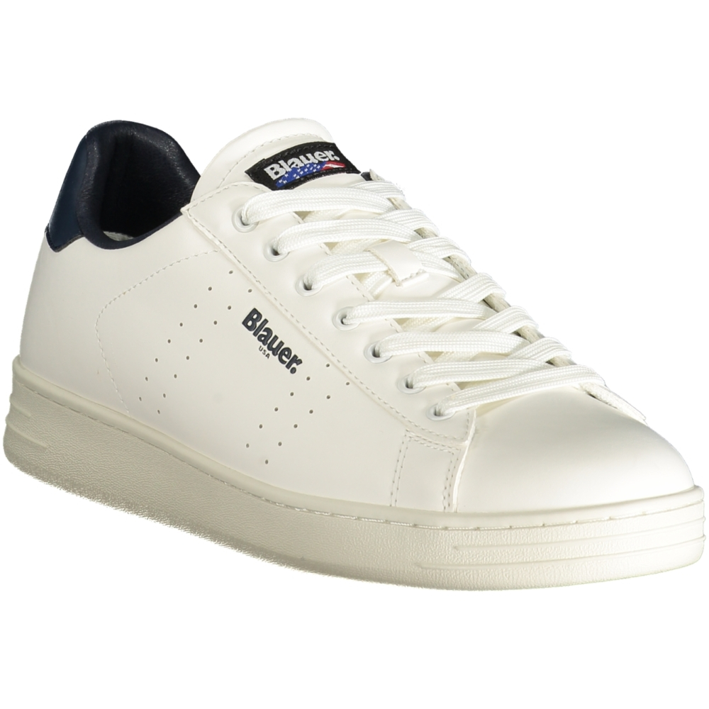 BLAUER WHITE MEN'S SNEAKERS