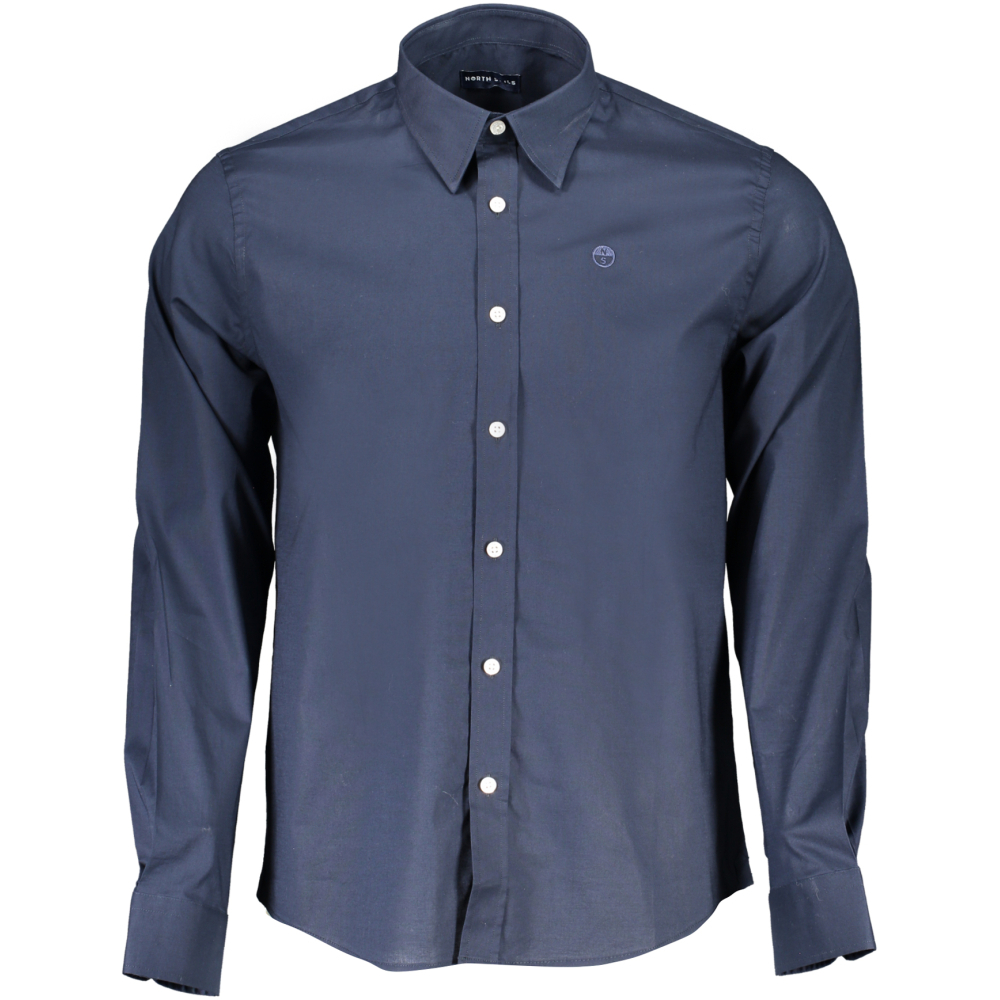 NORTH SAILS Men's navy blue organic cotton shirt