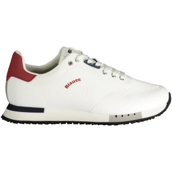 BLAUER WHITE MEN'S SNEAKERS BLAUER WHITE MEN'S SNEAKERS