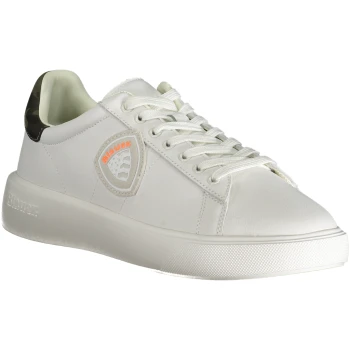 BLAUER WHITE MEN'S SNEAKERS BLAUER WHITE MEN'S SNEAKERS