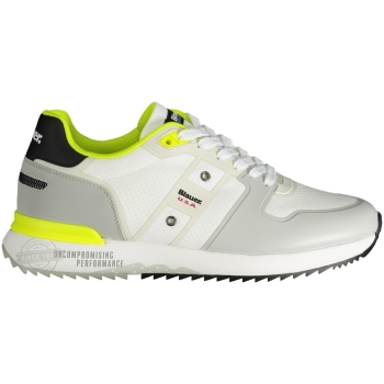 BLAUER WHITE MEN'S SNEAKERS