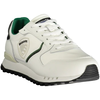 BLAUER WHITE MEN'S SNEAKERS BLAUER WHITE MEN'S SNEAKERS
