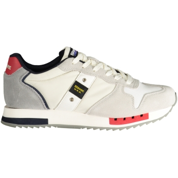 BLAUER WHITE MEN'S SNEAKERS