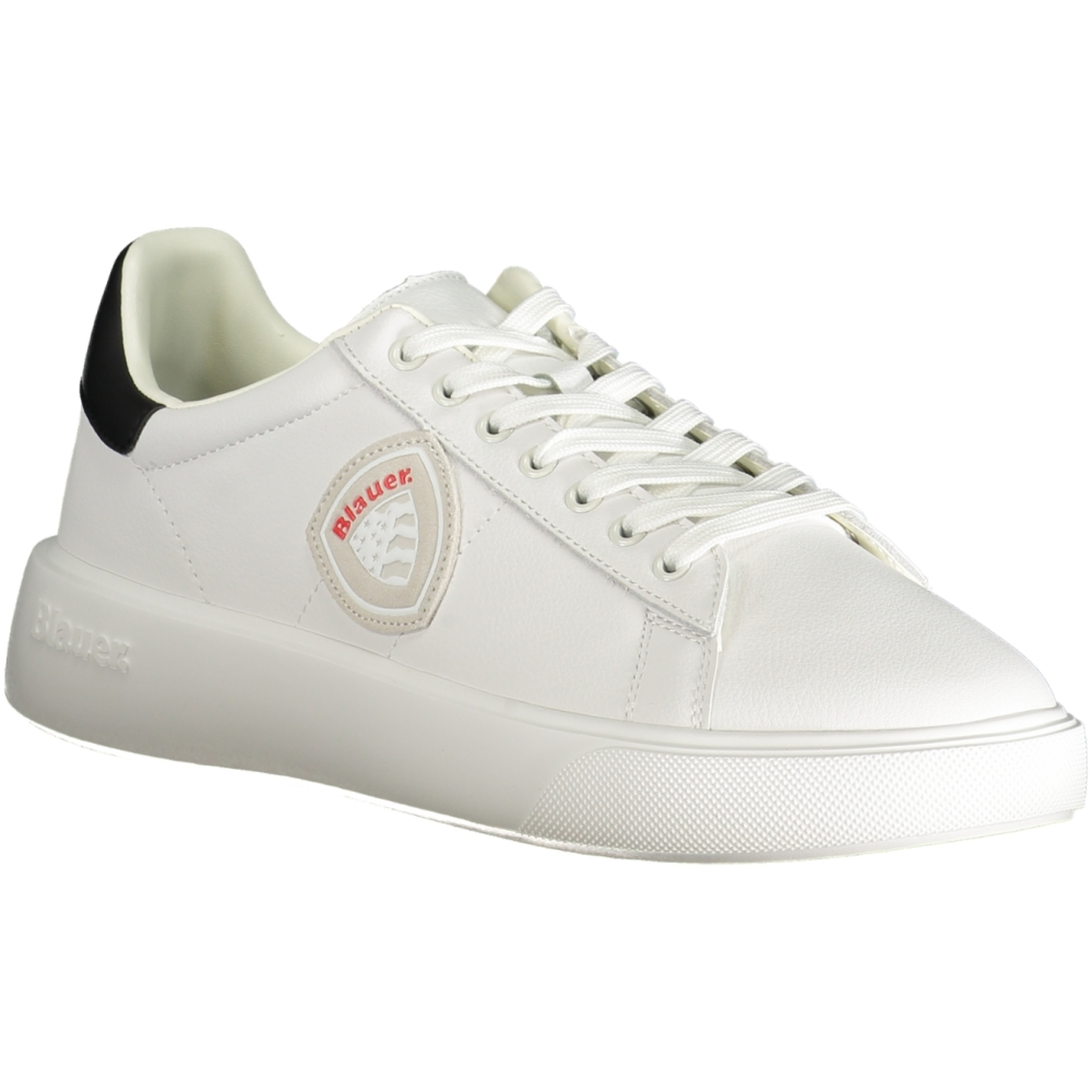 BLAUER WHITE MEN'S SNEAKERS