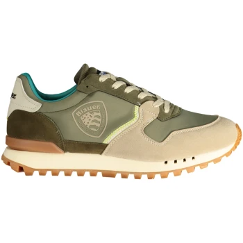 BLAUER MILITARY GREEN MEN'S SNEAKERS BLAUER MILITARY GREEN MEN'S SNEAKERS