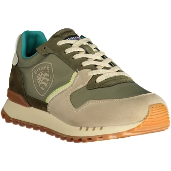 BLAUER MILITARY GREEN MEN'S SNEAKERS BLAUER MILITARY GREEN MEN'S SNEAKERS