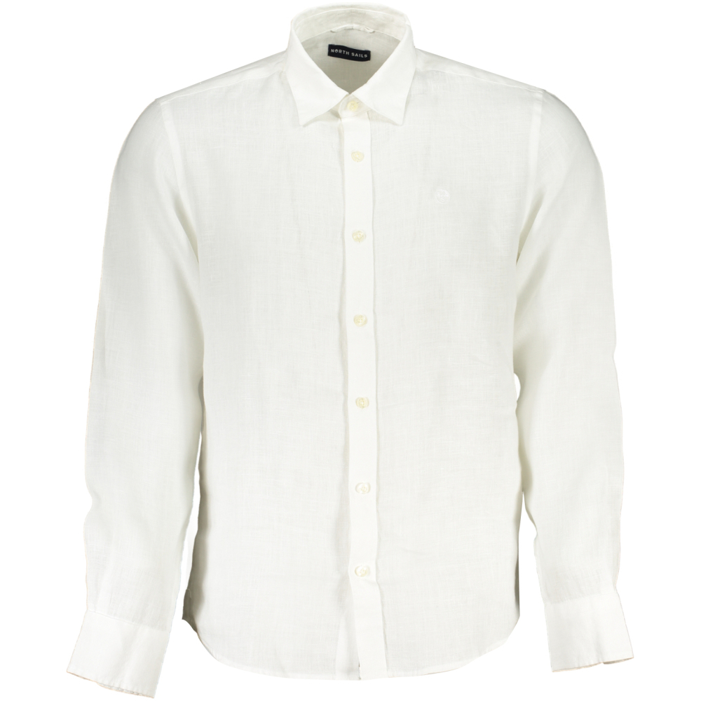 NORTH SAILS Men's White Linen Shirt