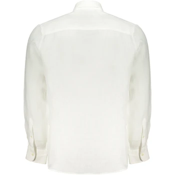 NORTH SAILS Men's White Linen Shirt NORTH SAILS Men's White Linen Shirt