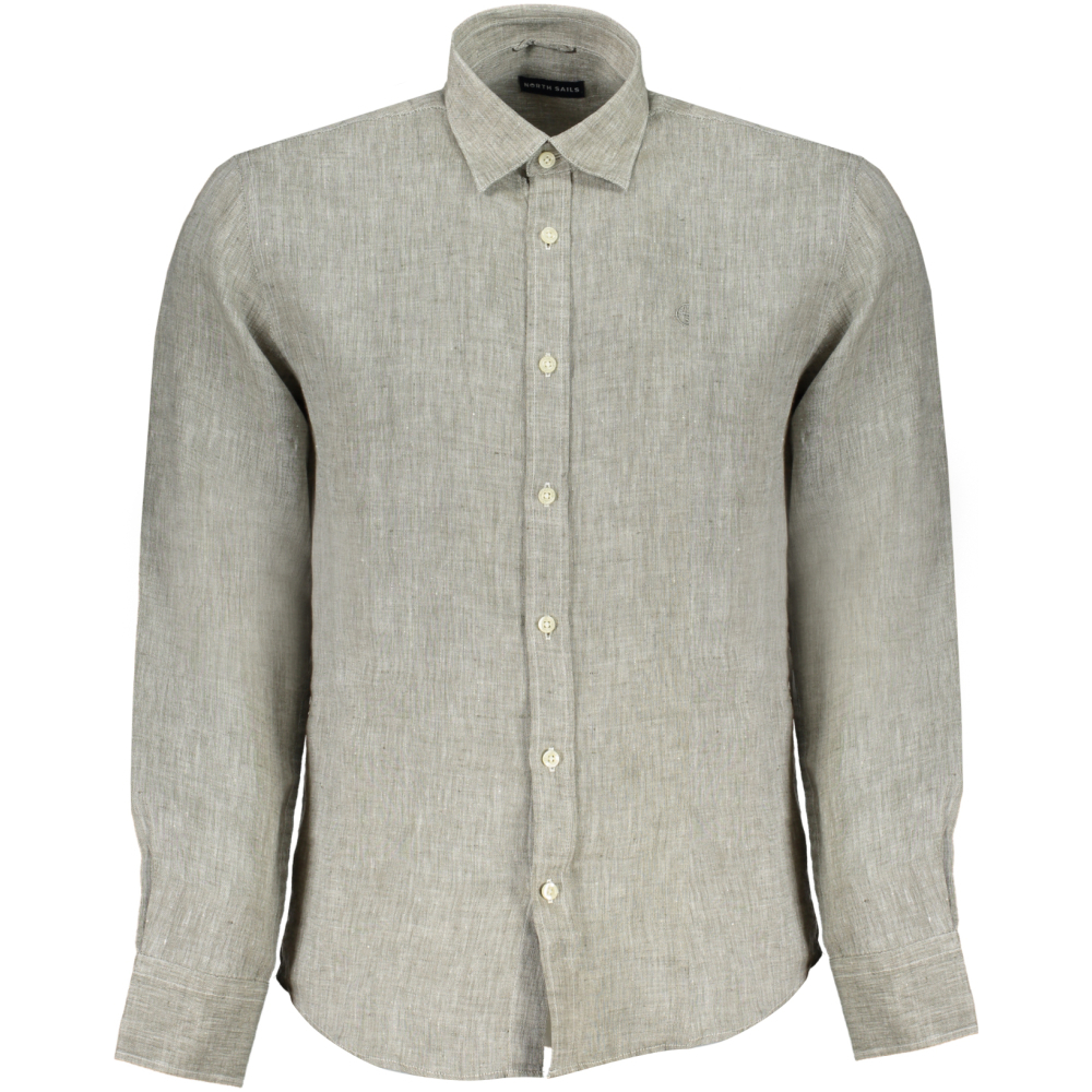 NORTH SAILS Men's Gray Linen Shirt