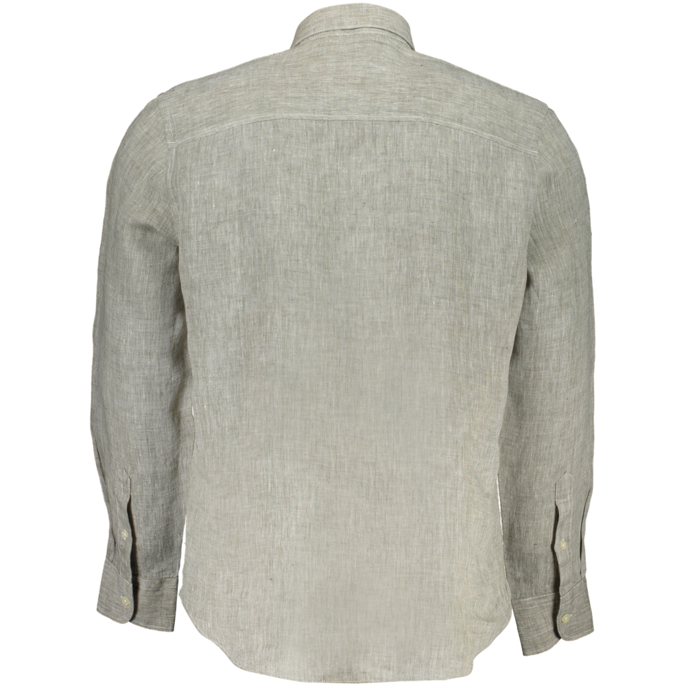 NORTH SAILS Men's Gray Linen Shirt