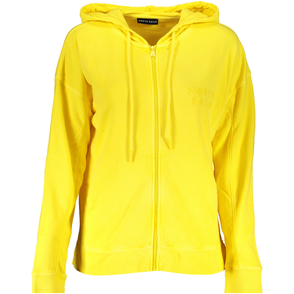 NORTH SAILS Women's Yellow Organic Cotton Zip-up Sweatshirt