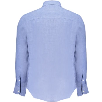 NORTH SAILS Men's Blue Linen Shirt NORTH SAILS Men's Blue Linen Shirt