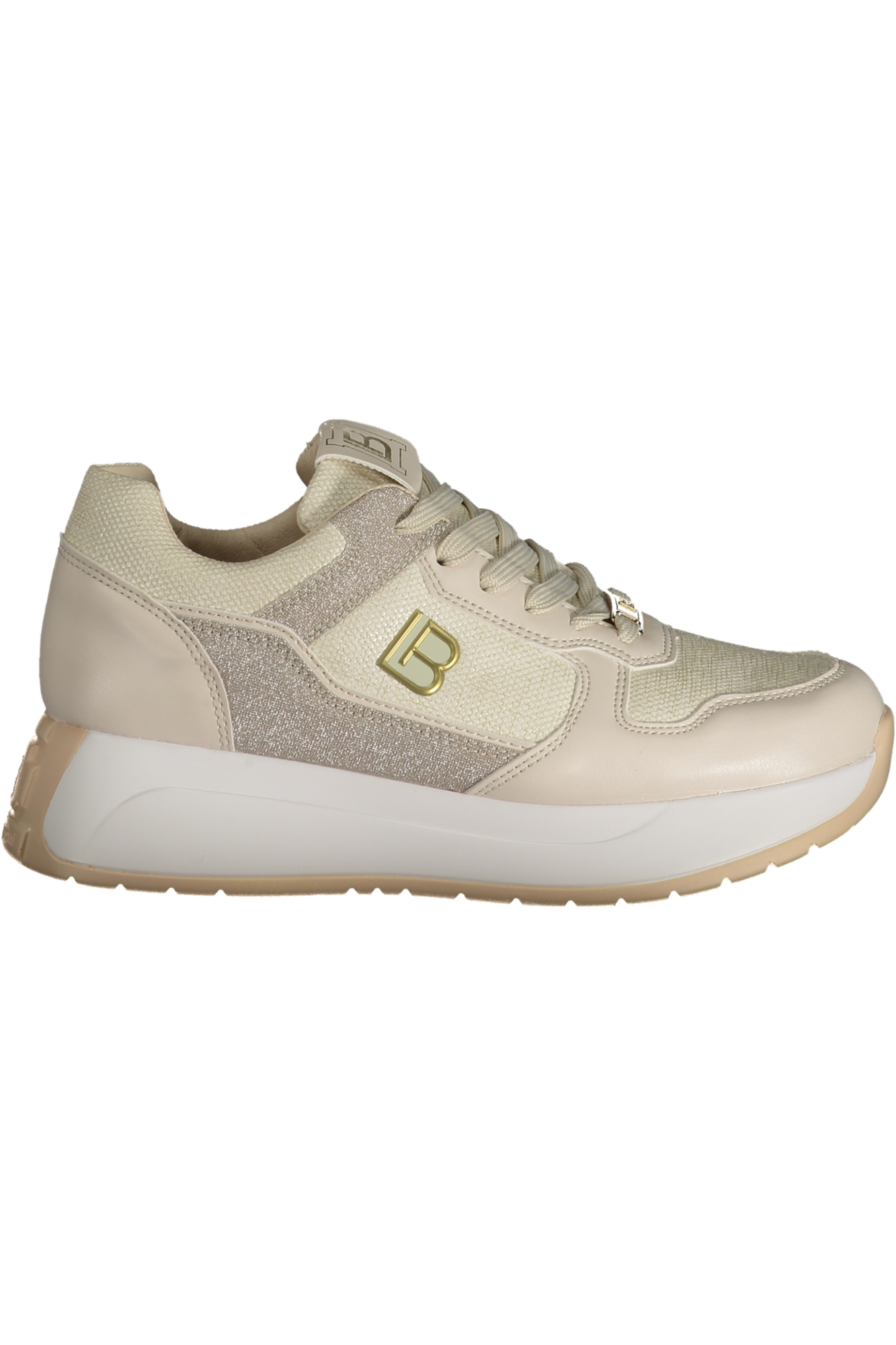 LAURA BIAGIOTTI Beige Women's Platform Sneakers LAURA BIAGIOTTI Beige Women's Platform Sneakers