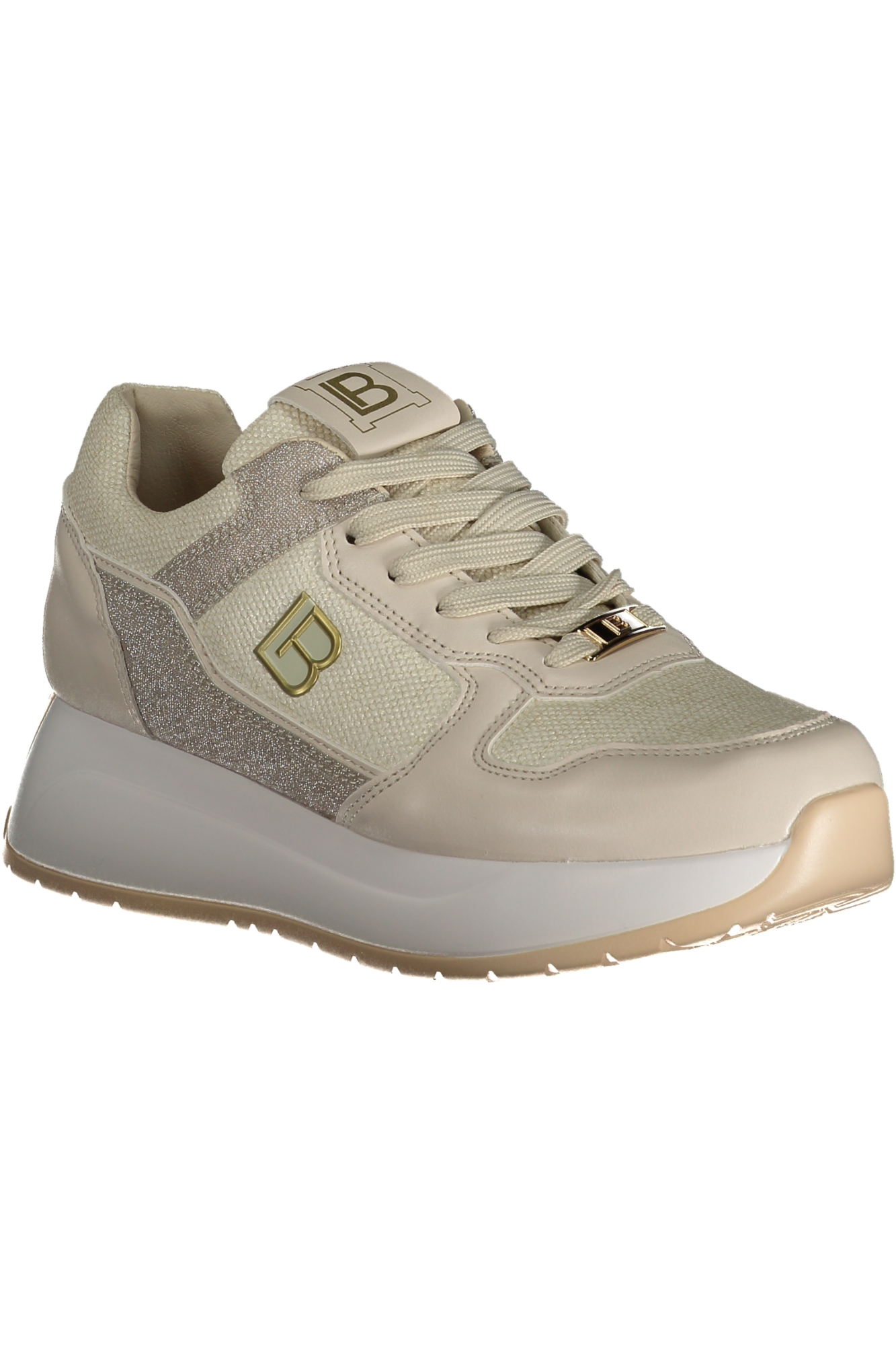 LAURA BIAGIOTTI Beige Women's Platform Sneakers LAURA BIAGIOTTI Beige Women's Platform Sneakers