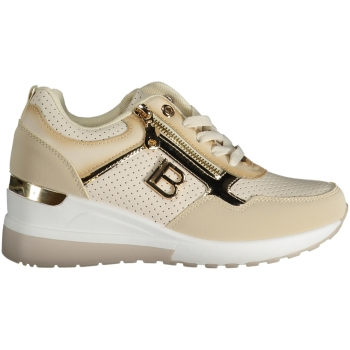 LAURA BIAGIOTTI Beige Women's Platform Sneakers