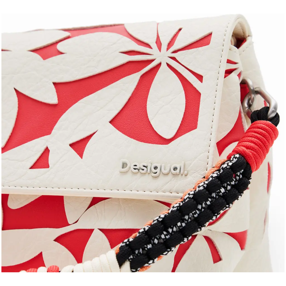 DESIGUAL M Die-cut Floral Crossbody Bag