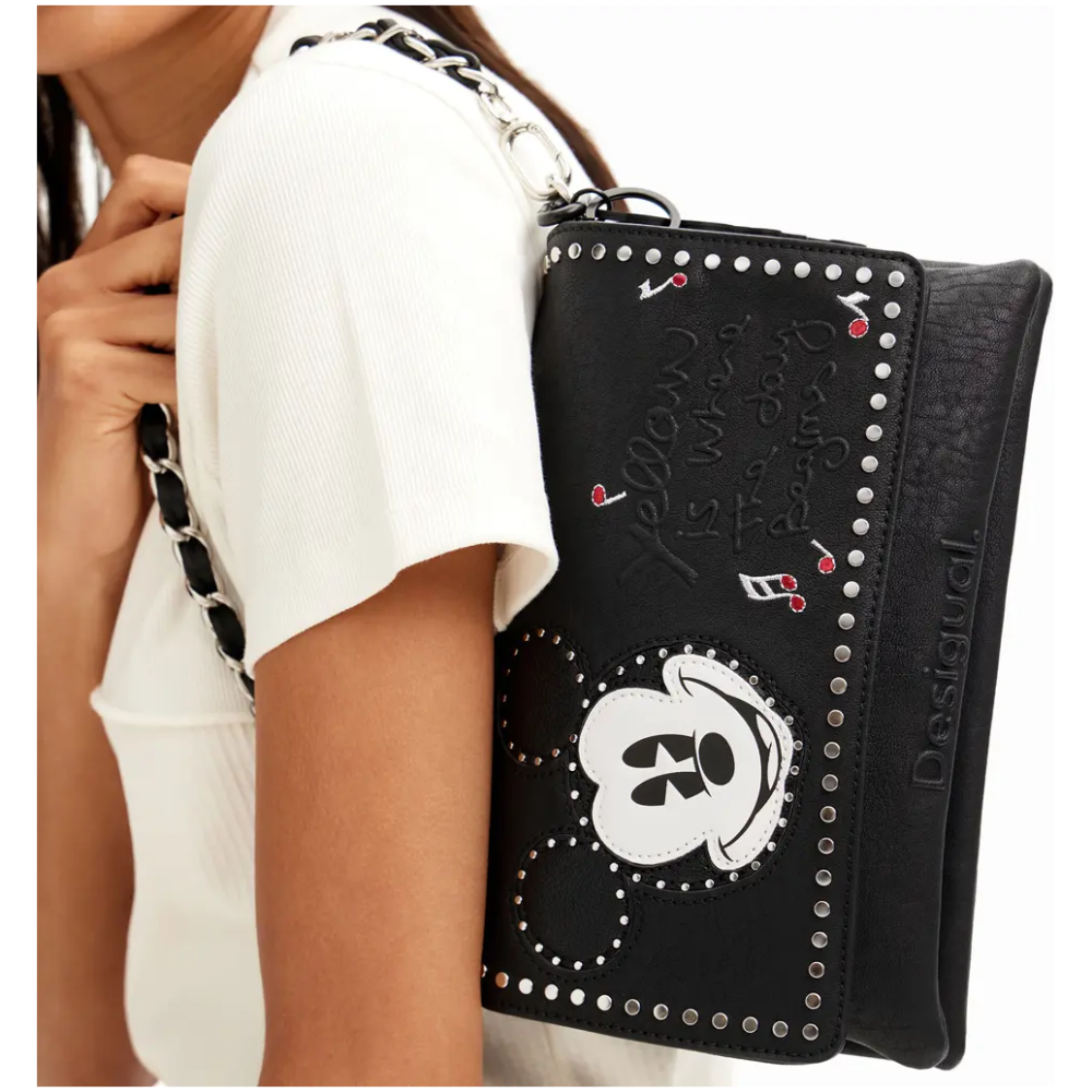 DESIGUAL M Mickey Mouse Studs Crossbody Bag