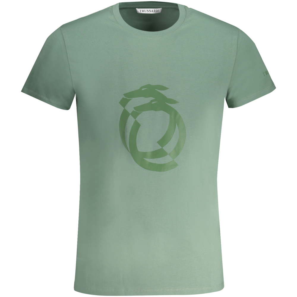 TRUSSARDI GREEN MEN'S T-SHIRT