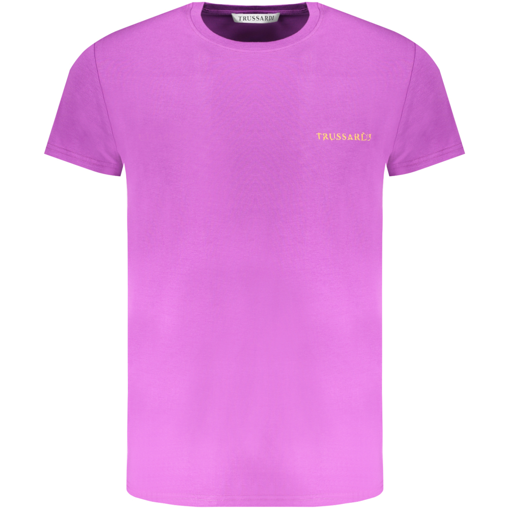 TRUSSARDI PURPLE MEN'S T-SHIRT