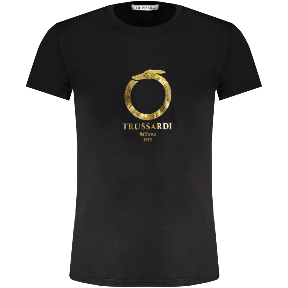 TRUSSARDI MEN'S BLACK T-SHIRT