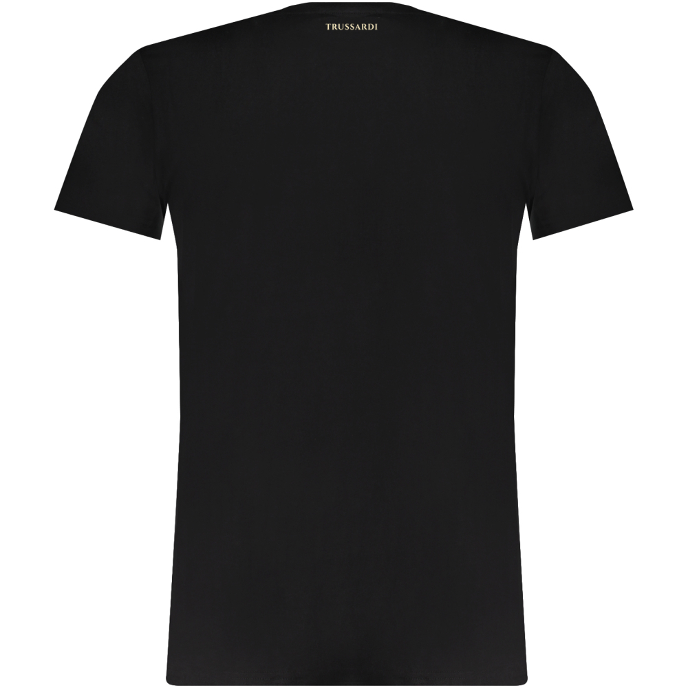 TRUSSARDI MEN'S BLACK T-SHIRT