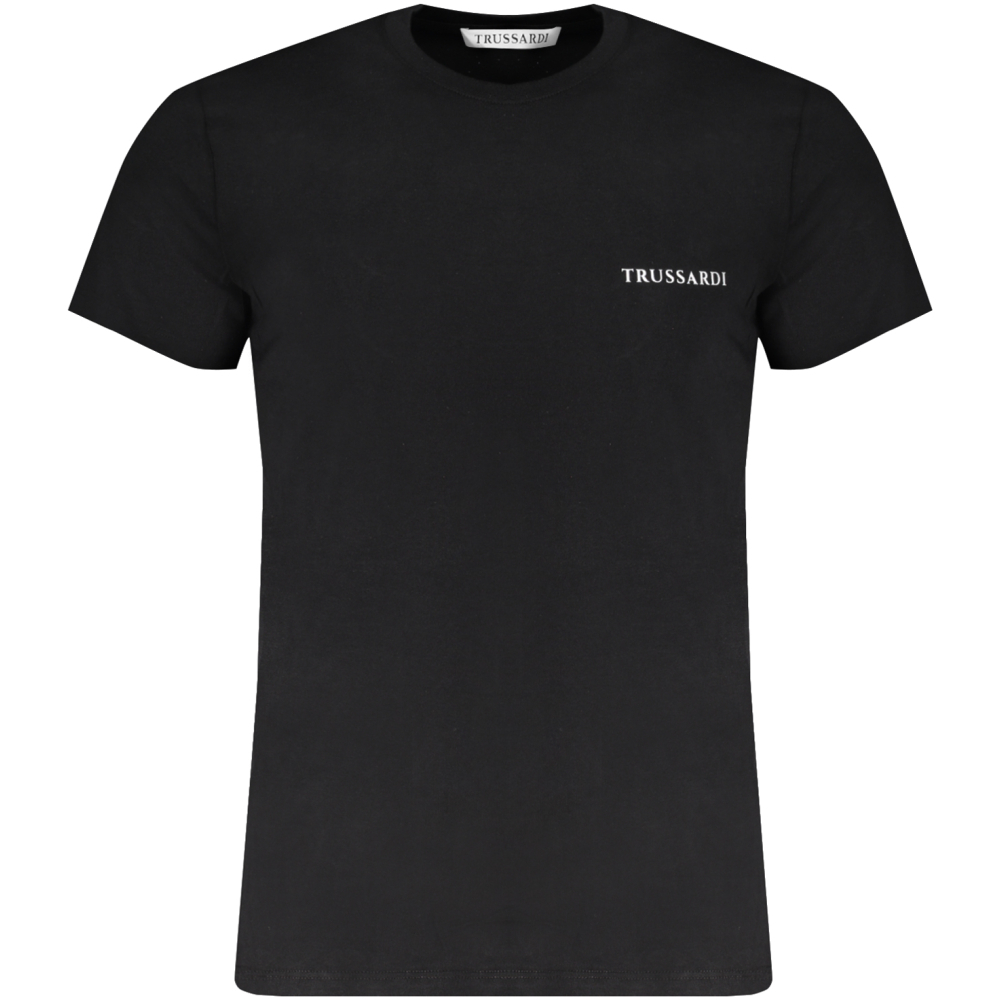 TRUSSARDI MEN'S BLACK T-SHIRT