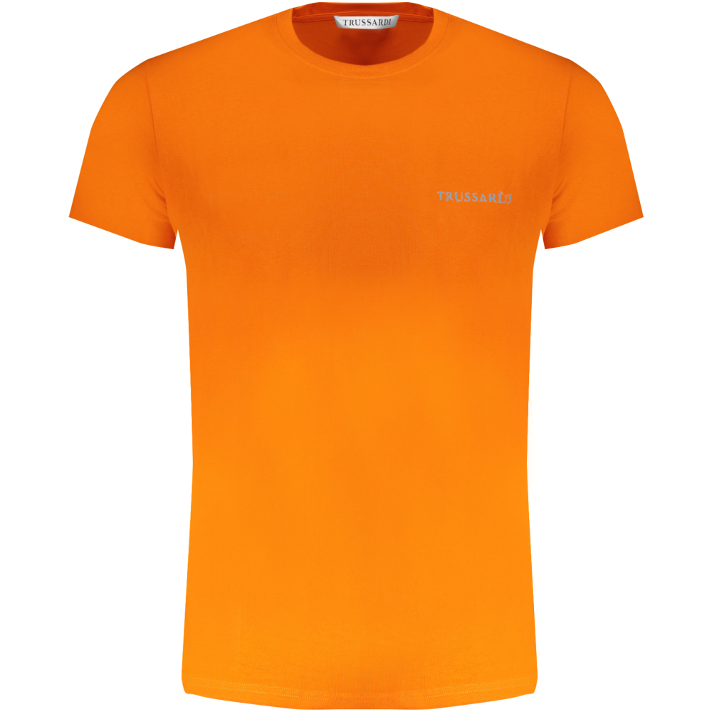 TRUSSARDI MEN'S ORANGE T-SHIRT