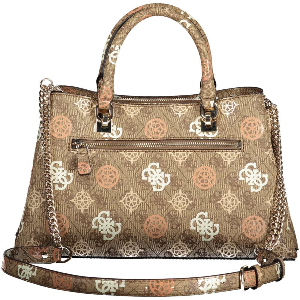 GUESS JEANS Beige Eliette Peony 4g Logo Handbag